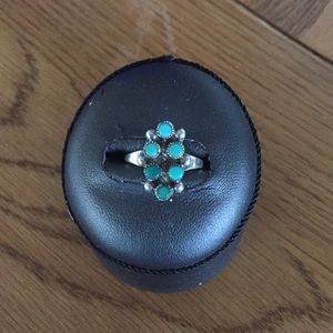VTG Petit Point Turquoise Ring